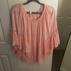 Elan Off the shoulder Bell Sleeve Blouse